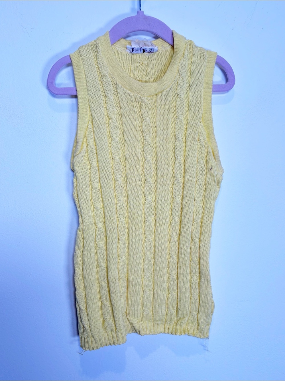 Vintage John Craig Cable Knit Tank Top